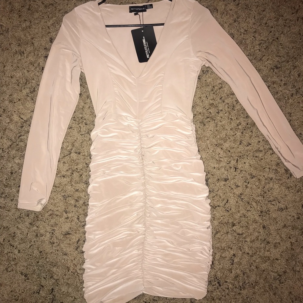 PrettyLittleThing Shape Ruged Mini Dress
